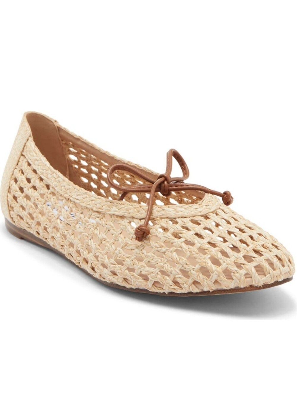 Steve Madden Leelo Woven Flat Natural